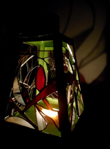 Lampe vitrail