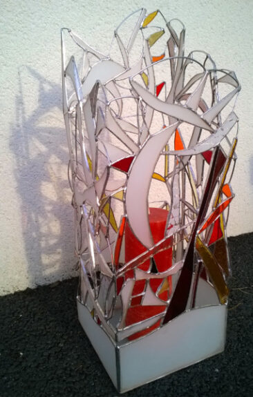 Lampe vitrail