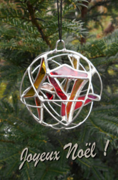 Boule de Noël Armorique vitrail